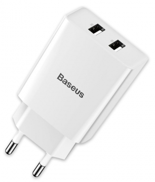 СЗУ блочок Baseus Speed Mini Dual U Charger 10.5W