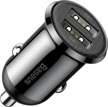 АЗУ блочок Baseus Grain Pro Car Charger Dual USB 4.8A