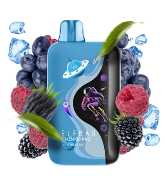 Сигарета электронная ELFBAR GH33000 Pro Blue Razz Ice