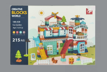 Игрушка конструктор 188 A 38 "Fun Garden" 215 деталей