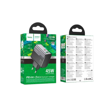 СЗУ блочок Hoco CS74A PD45W+QC3.0