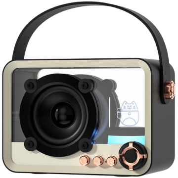 Колонка Bluetooth QD05 Retro Style Black