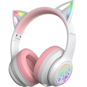 Наушники Proove Bluetooth Kids Neko white/pink