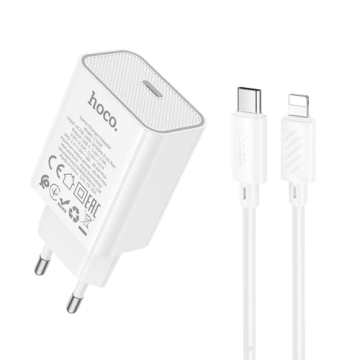 СЗУ iPhone 5 HOCO C143A PD20W+QC3,0 Type-C to Lighting