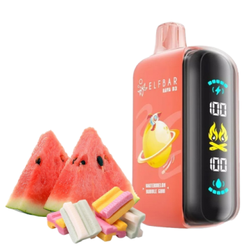 Сигарета электронная ELFBAR 25000 Raya D3 Watermelon Bubble Gum