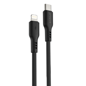 USB cable iPhone 5 Proove Light Silicone 27W type-c to ip